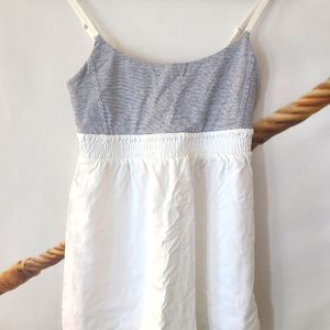 Lululemon Bliss Tank - 4 - Heathered Coal Wee Stripe/White